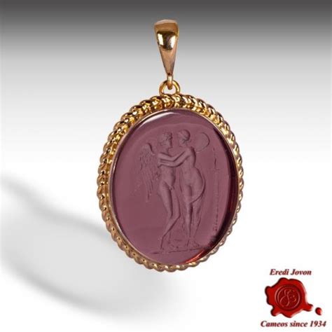 Intaglio Ciondolo Cammeo Oro Viola Jovon Venezia