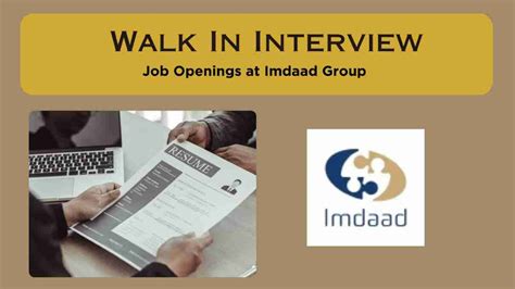 Imdaad Group Careers Walk In Interview Dubai Job Openings At Imdaad