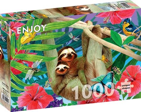 Enjoy Sweet Sloths 1000 Piece Jigsaw Puzzle