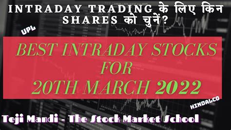 Best Intraday Stocks For Tomorrow 20th March 2023 Monday Intraday