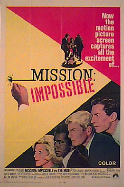 Mission Impossible Versus the Mob 1967 U.S. One Sheet Poster ...