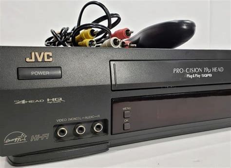 JVC HR A56U VCR Vhs Player Recorder With Remote And Cables Vhs Player