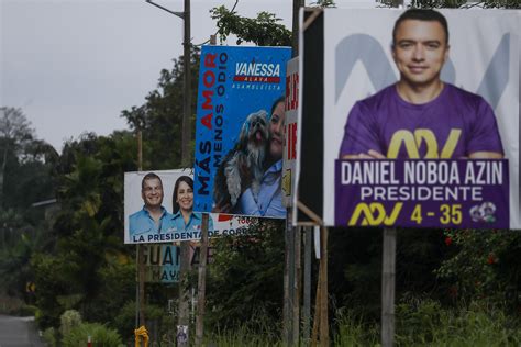 Voters head to polls in Ecuador for 2nd round of presidential election ...