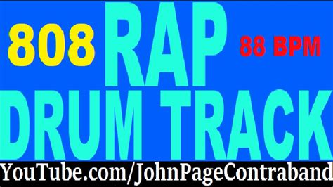 Heavy 808 Bass Rap Hip Hop Drum Loop Track 88 Bpm Youtube