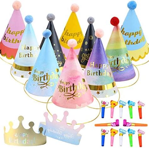 Youyike St Cke Kinder Partyh Te Set Papier Krone Hut Party Kegel