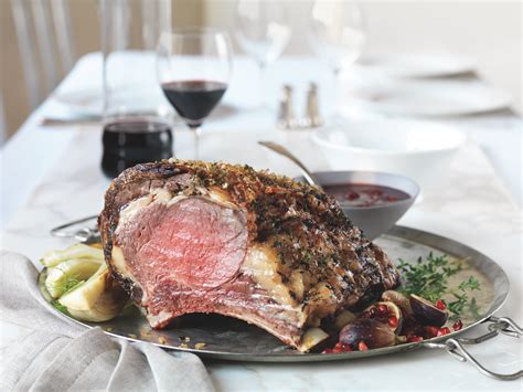 Prime Rib Roast With Red Wine Cherry Sauce Super Safeway