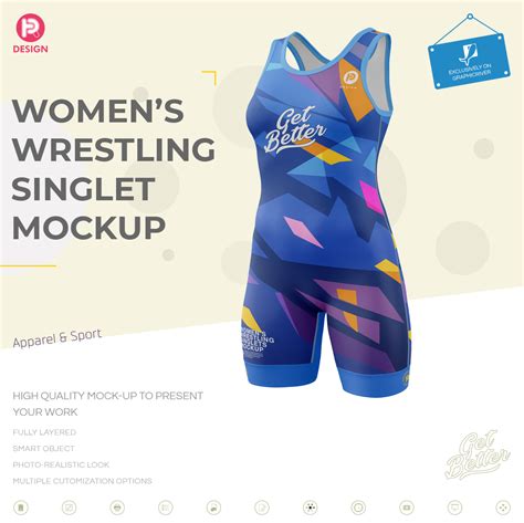 Women's Wrestling Singlet Mockup on Behance