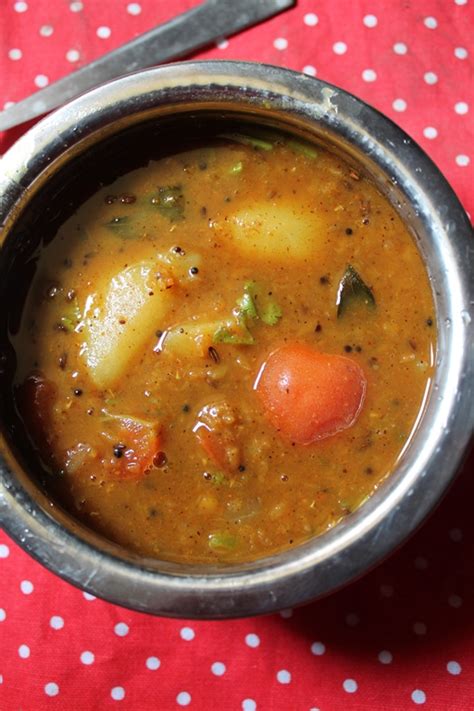 Potato Sambar Recipe Urulai Kizhangu Sambar Recipe