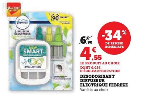 Promo Désodorisant Diffuseur électrique Febreze chez Hyper U