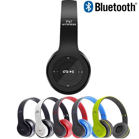 P47 Wireless On Ear Headphone Bluetooth Headset Sports Headwear