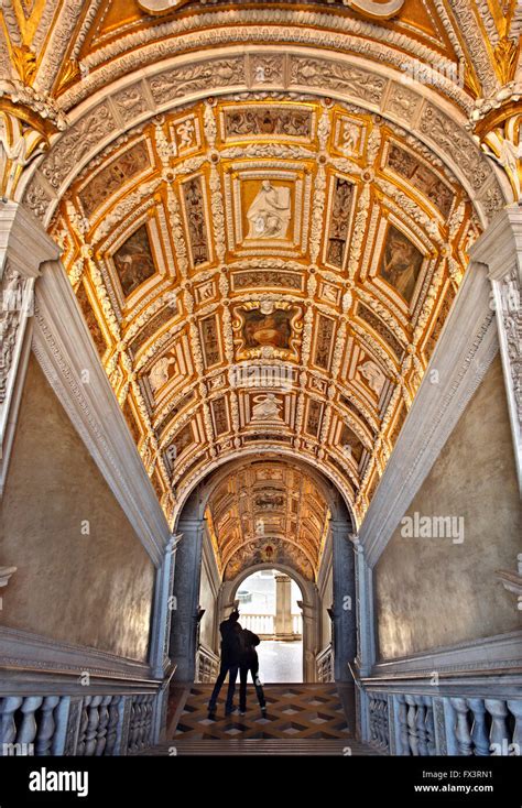 The Scala d'Oro ("golden staircase") in Palazzo Ducale, Venice Stock ...