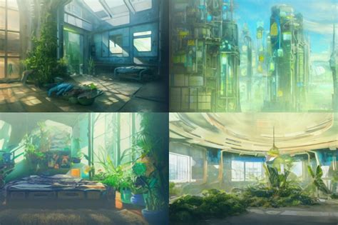 Sunlit Solarpunk City Pack 12 Visual Novel Backgrounds By Rachel Chen