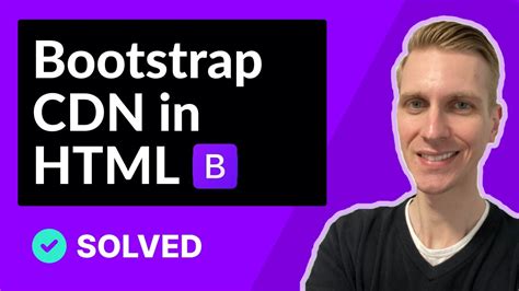 How To Use Bootstrap Cdn In Html Youtube