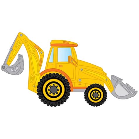 Backhoe cartoon | Backhoe cartoon — Stock Vector © grgroupstock #10558879