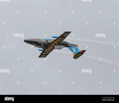 Swedish SAAB 105 jet trainer at the 2023 Royal International Air Tattoo ...