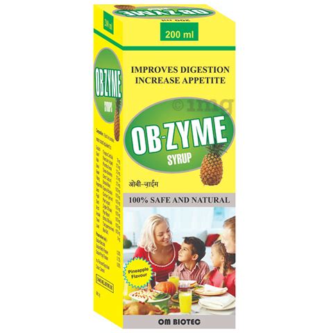 Om Biotec Ob Zyme Syrup Buy Bottle Of 200 0 Ml Syrup At Best Price In