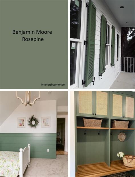 Benjamin Moore Rosepine Interiors By Color Green Interior Decor