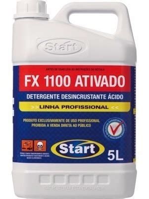 Detergente Desincrustante Ácido Fx1100 Ativado 5l Start