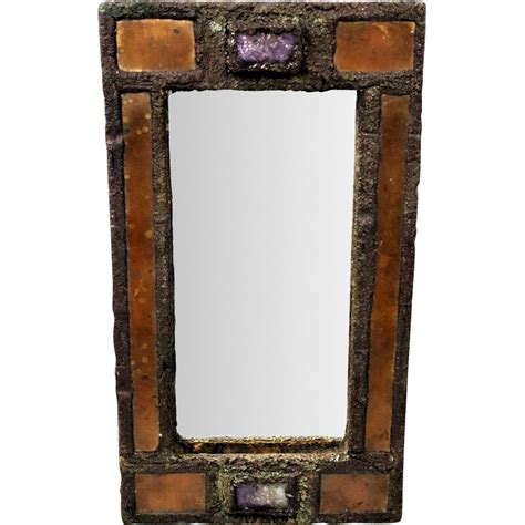 Vintage Mirror With Talosel Frame By Irena Jaworska