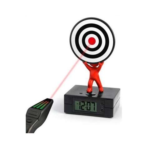 Laser Target Alarm Clock Morning Target Practice