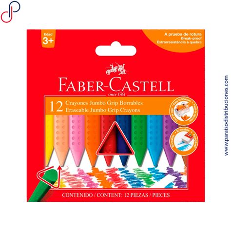 Crayon Faber Castell Jumbo Triangular X Grip Paraiso Distribuciones