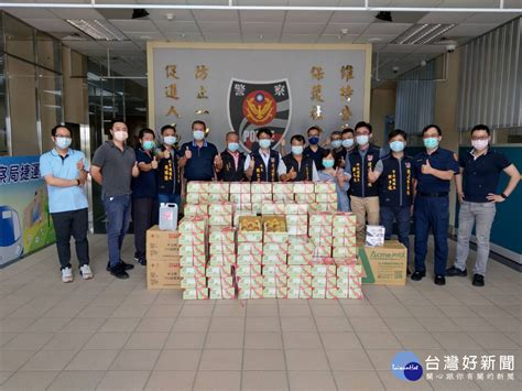 桃市捷警辦事處捐防疫物資 祝同仁警察節快樂 蕃新聞