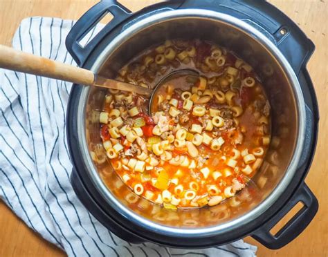 Instant Pot Pasta E Fagioli Southern Bytes