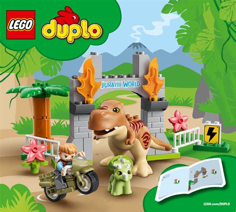 Mode demploi Lego set 10939 Duplo L évasion du T rex et du Triceratops