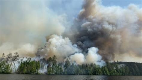 Fire In Canada Forest