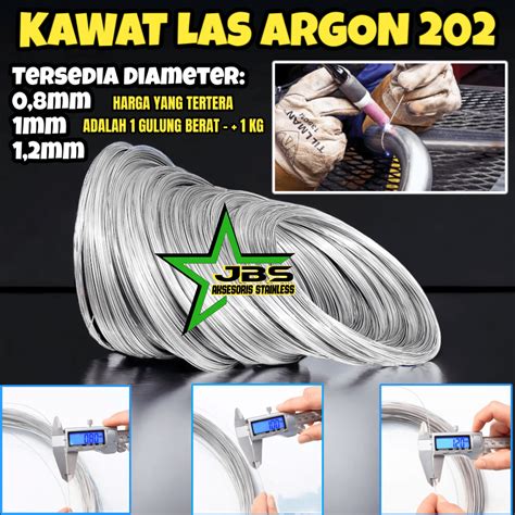 Jual Kawat Las Argon Stainless Soft Kg Shopee Indonesia