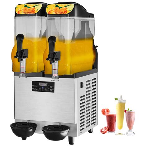 Free Shipping BENTISM 2 X 12L 3 2 Gal Commercial Slush Machine