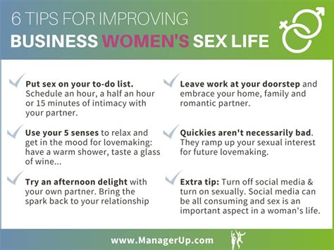 How To Improve My Sex Life The Busy Woman’s Guide Managerup