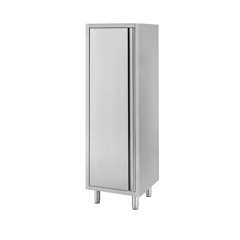 Armadio In Acciaio Inox Con Porta Battente Ripiani L X P