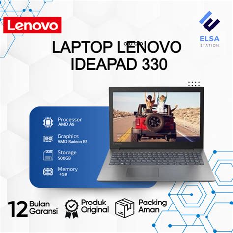 Jual Laptop Lenovo Ideapad 330 14ast Amd A9 9425 Radeon R74gb1tbwin 10 4gb500gb Hitam