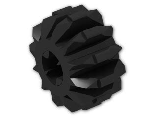 Technic Gear Tooth Double Bevel Black