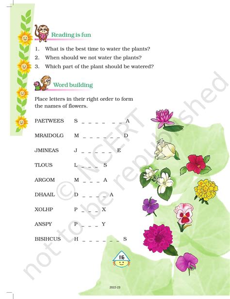 NCERT Book For Class 4 English Poem Chapter 13 A Watering Rhyme