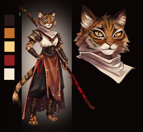 [Art] [OC] Tabaxi Monk (Art by me) : r/DungeonsAndDragons