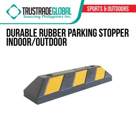 Durable Heavy Duty Rubber Parking Stopper Good For Indoor Outdoor