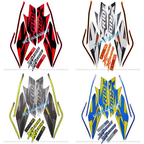 Jual Stiker Striping Lis Body Motor Yamaha Xride Striping X Ride