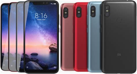 Xiaomi Redmi Note 6 Pro Todos Los Colores Modelo 3D 53 3ds Fbx