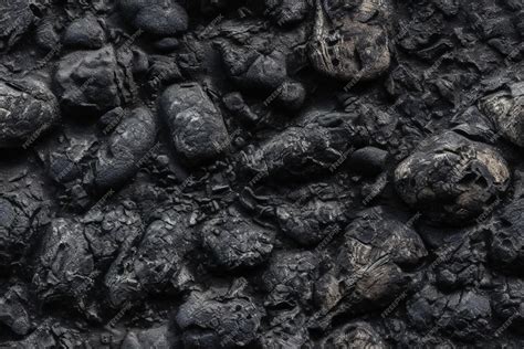 Premium AI Image | Black coal texture background Close up of black coal ...