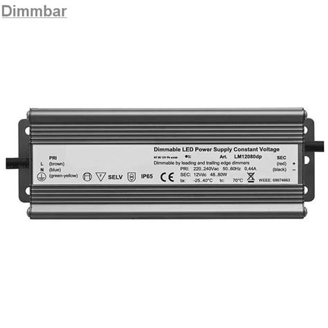 LED Netzteil 12V 80W DC Dimmbar IP65