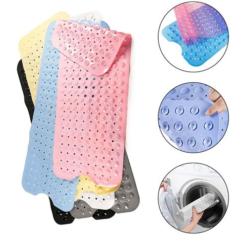 Anti Slip Pvc Bath Mats With Sucker Bathroom Carpet Soft Multi Color