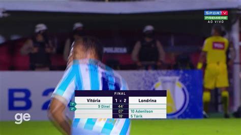 Vídeo Vitória x Londrina Compacto futebol ge