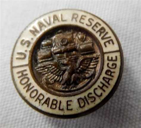 Lot Vintage WWII United States Navy Reserve Honorable Discharge Lapel