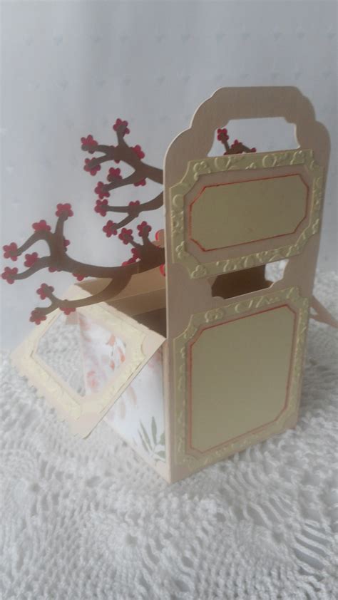 Japanese Cherry Blossoms Popup Box Card Homemade Joshino Etsy