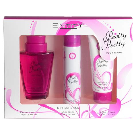 Entity 3 Piece Pretty Pretty Fragrance Gift Set Women Perfume EDT Spray ...