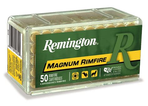 Remington® Magnum Rimfire 22 Win Mag 40Gr JHP 50 Round Box ...