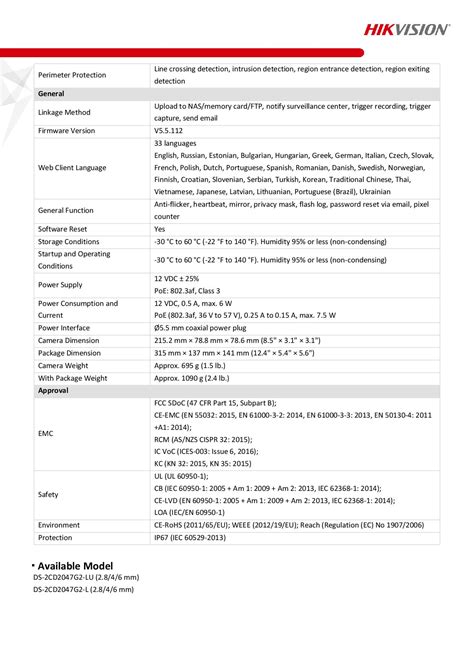 HIKVISION DS-2CD2047G2-LU(C) - OES Asia Solutions