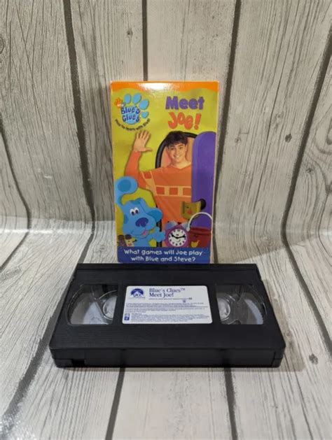 BLUE'S CLUES MEET Joe VHS Tape Nick Jr Play To Learn Vintage 2002 ...